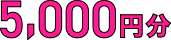 5,000円分